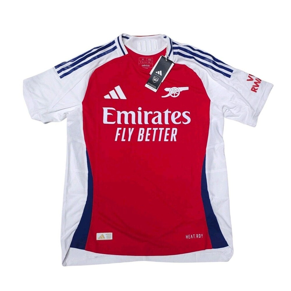 Adidas Arsenal 24/25 Home Jersey IT6140 Scarlet Red White Men’s Sz Medium $150